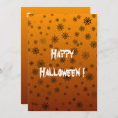 Halloween Spider Web Flat Kaart (Voorkant / Achterkant)