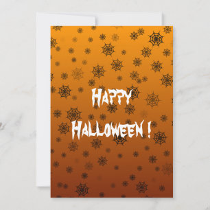 Halloween Spider Web Flat Kaart