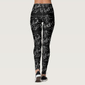 Halloween Spider Web Hand Drawn Leggings (Achterkant)