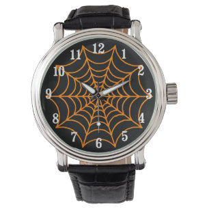  Halloween Spider Web Horloge