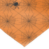 Halloween Spider Web met Spinnen op Sinaasappel Tafelkleed (Gekanteld)