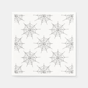 Halloween Spider Web Pattern Paper Napkins Servetten
