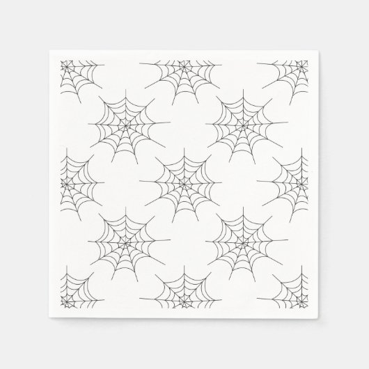 Halloween Spider Web Pattern Paper Napkins Servetten (Voorkant)