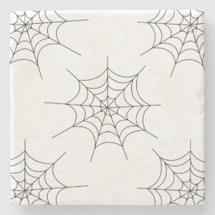 Halloween Spider Web Pattern Stone Onderzetter