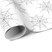 Halloween Spider Web Pattern Wrapping Paper Cadeaupapier (Rol Hoek)