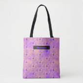 Halloween Spider Web Personalized Trick/Treat Tote Bag (Voorkant)