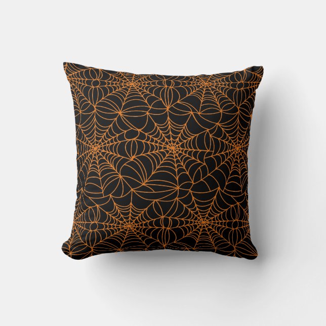 Halloween Spider Web Pillow Kussen (Voorkant)