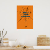 Halloween spider web poster (Keuken)