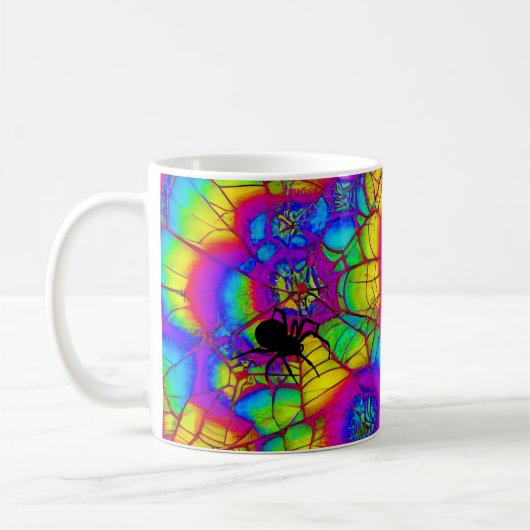 Halloween Spider Web Stropdas-Die Vakantie Mok (Links)