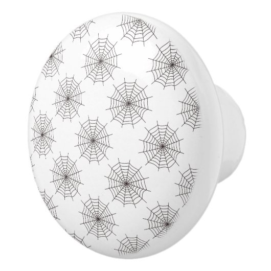Halloween, Spider Web, Trick or treat, Boo Keramische Knop (Rechts)