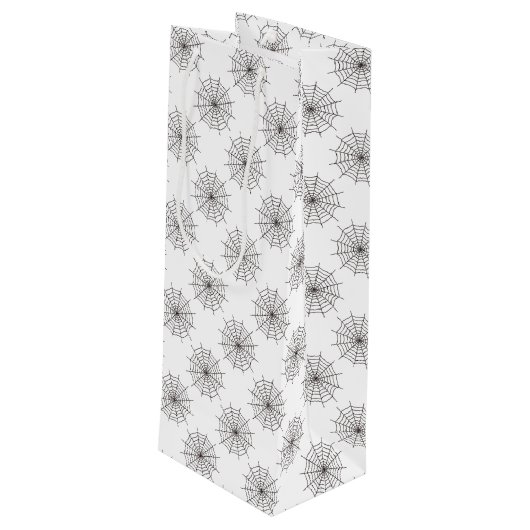 Halloween, Spider Web, Trick or treat, Boo Wijn Cadeautas (Achterkant Gekanteld)