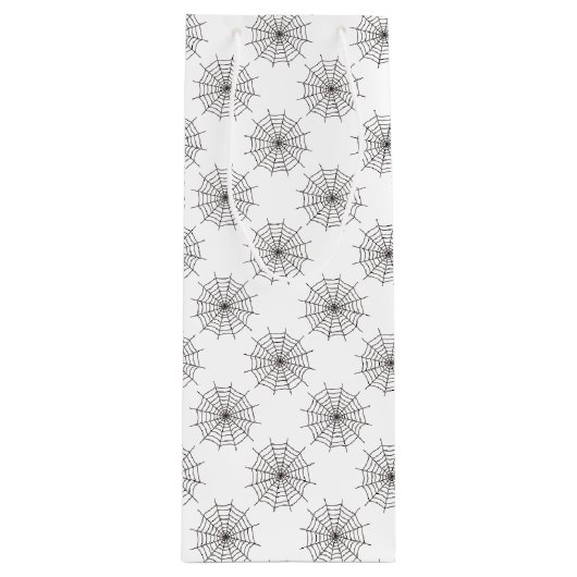 Halloween, Spider Web, Trick or treat, Boo Wijn Cadeautas (Voorkant)