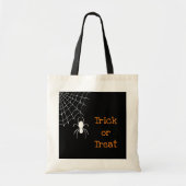 Halloween Spider Web Trick or treat Tote Bag (Voorkant)