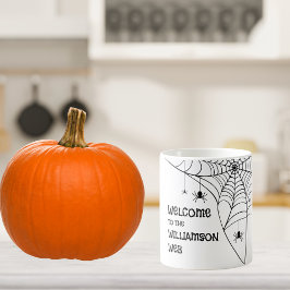 Halloween Spider Web Welkom Koffiemok