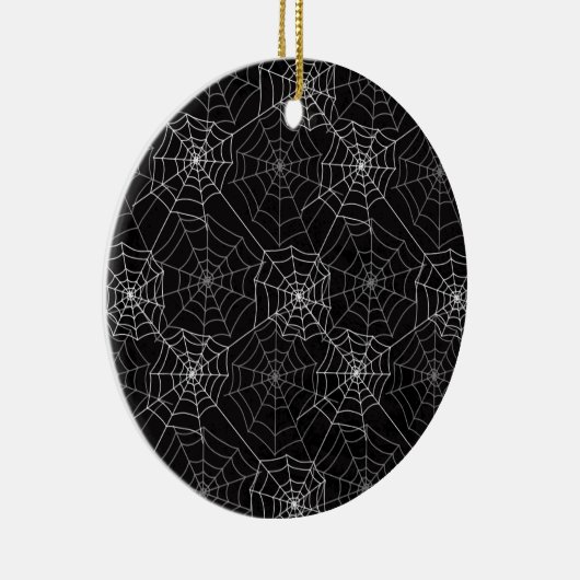 Halloween Spider Webpatroon | Keramische ornament (Rechts)