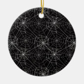 Halloween Spider Webpatroon | Keramische ornament (Voorkant)