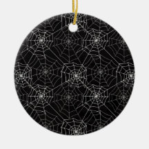 Halloween Spider Webpatroon | Keramische ornament
