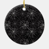 Halloween Spider Webpatroon | Keramische ornament (Achterkant)