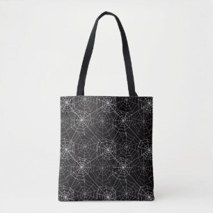 Halloween Spider Webpatroon Tote bag