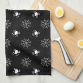 Halloween Spider Webs Kitchen Towel Theedoek (Quarter Fold)