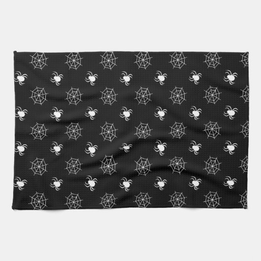 Halloween Spider Webs Kitchen Towel Theedoek (Horizontaal)