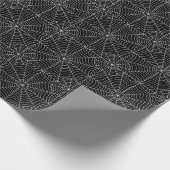 Halloween Spider Webs op Black Cadeaupapier (Hoek)