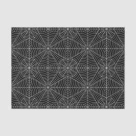 Halloween Spider Webs op Black Tissuepapier