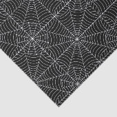 Halloween Spider Webs op Black Tissuepapier (Detail)