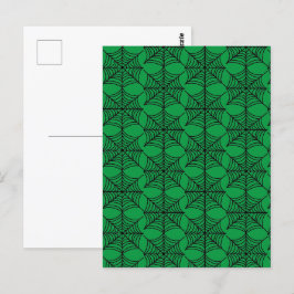 Halloween Spider Webs op Groen Briefkaart