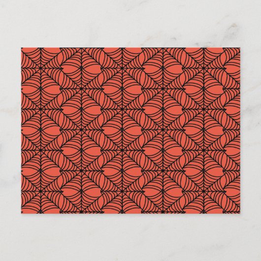 Halloween Spider Webs op Sinaasappel Briefkaart (Voorkant)