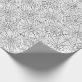 Halloween Spider Webs op White Cadeaupapier (Hoek)
