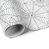 Halloween Spider Webs op White Cadeaupapier (Rol Hoek)