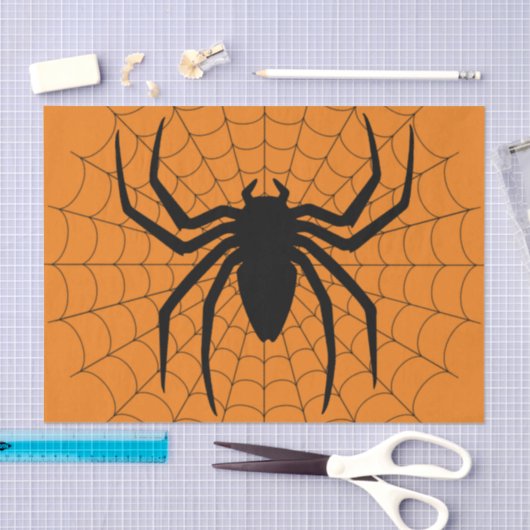 Halloween Spider-weefselpapier Tissuepapier (Craft)
