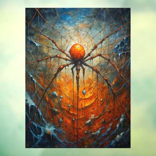 Halloween Spider Window Cling Raamsticker (Vel 3)