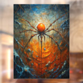 Halloween Spider Window Cling Raamsticker (Vel 2)