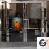 Halloween Spider Window Cling Raamsticker (Kantoordeur)