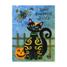 Halloween Spider Witch Aangepaste naam