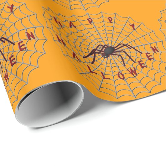 Halloween Spider Wrapping Paper Cadeaupapier (Rol Hoek)