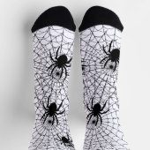Halloween Spiders and Spiderwebs Creepy Pattern Sokken (Top)