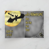 HALLOWEEN SPIDERS & BATS Uitnodiging (Binnen)