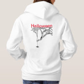 Halloween Spiders Cartoon Cust. Text Hoodie (Achterkant)