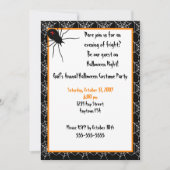 Halloween Spiders Invitation Kaart (Voorkant)