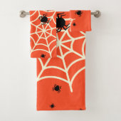 Halloween Spiders on Web Bad Handdoek (Insitu)
