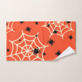 Halloween Spiders on Web Bad Handdoek (Handdoek)