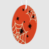 Halloween Spiders on Web Ornament (voorkant)