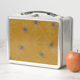 Halloween spiders web and pumpkins