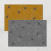 Halloween spiders web and pumpkins (Voorkant / Achterkant)