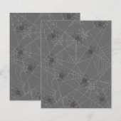 Halloween spiders web and pumpkins (Voorkant / Achterkant)