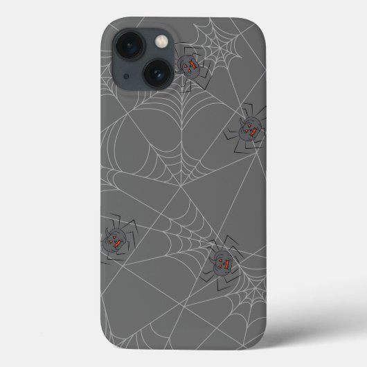 Halloween spiders web and pumpkins Case-Mate iPhone case (Achterkant)