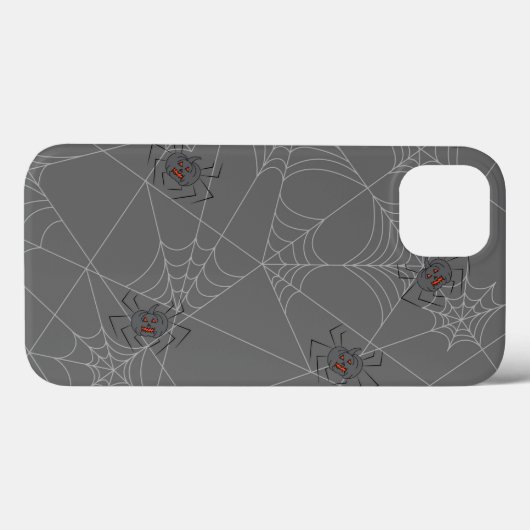 Halloween spiders web and pumpkins Case-Mate iPhone case (Achterkant (horizontaal))